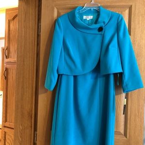 Brand new teal dress with jacket